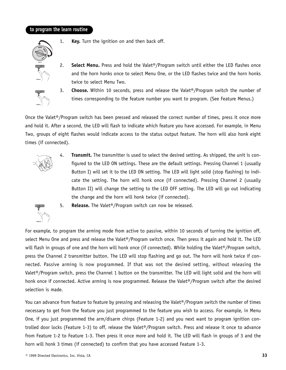 Directed Electronics Automate 552 User Manual | Page 33 / 42