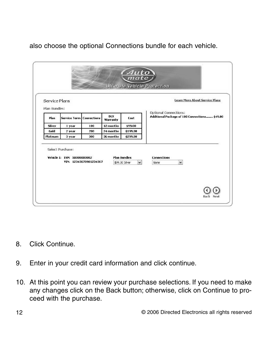 Directed Electronics 210A User Manual | Page 12 / 35