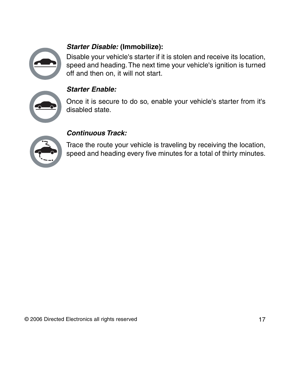 Directed Electronics 210A User Manual | Page 17 / 35