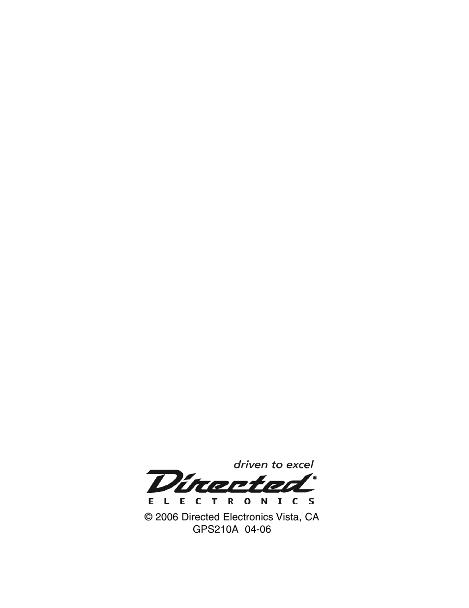 Directed Electronics 210A User Manual | Page 35 / 35