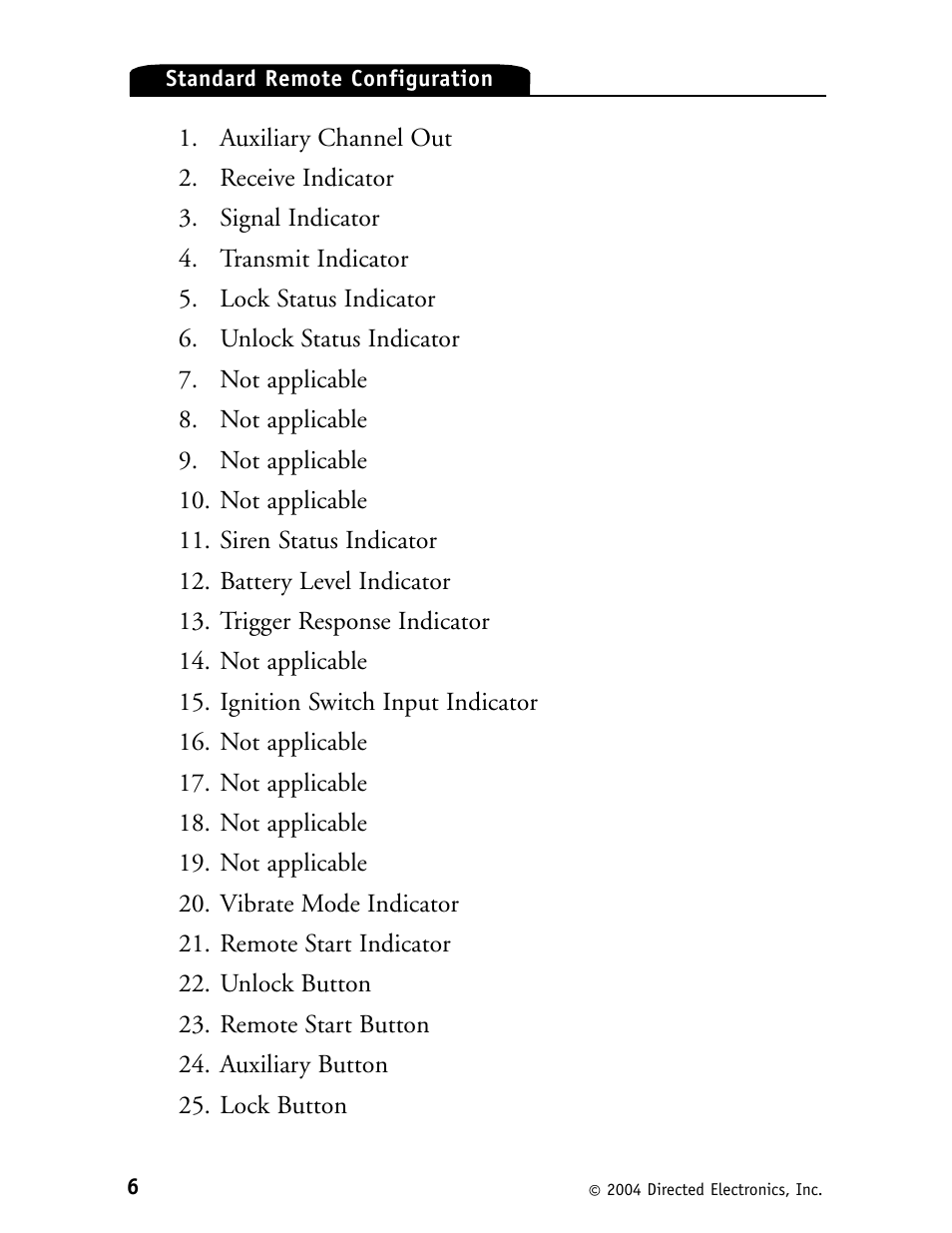 Directed Electronics Security System and Convenience 125xv User Manual | Page 10 / 38