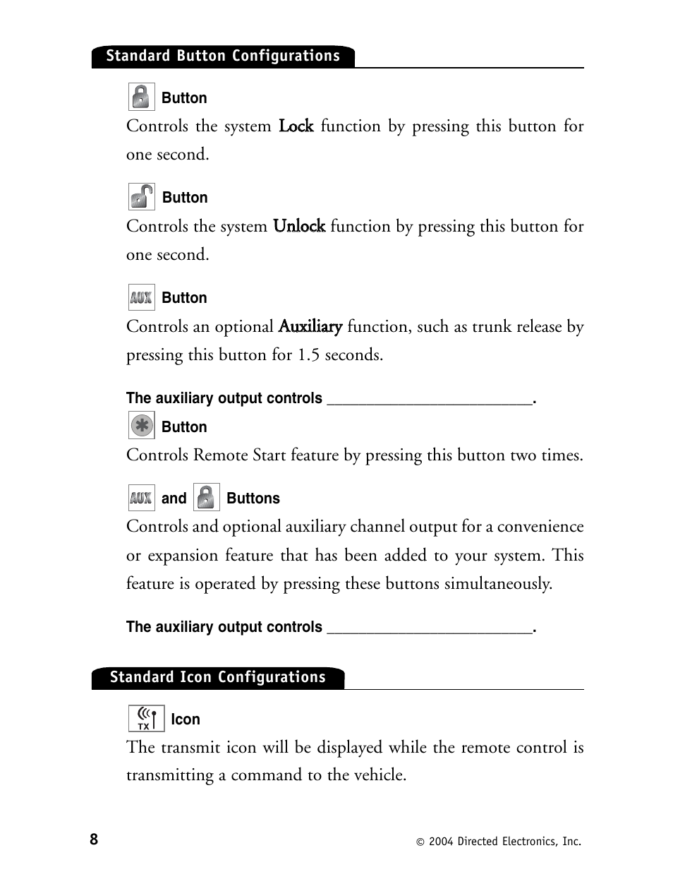 Directed Electronics Security System and Convenience 125xv User Manual | Page 12 / 38