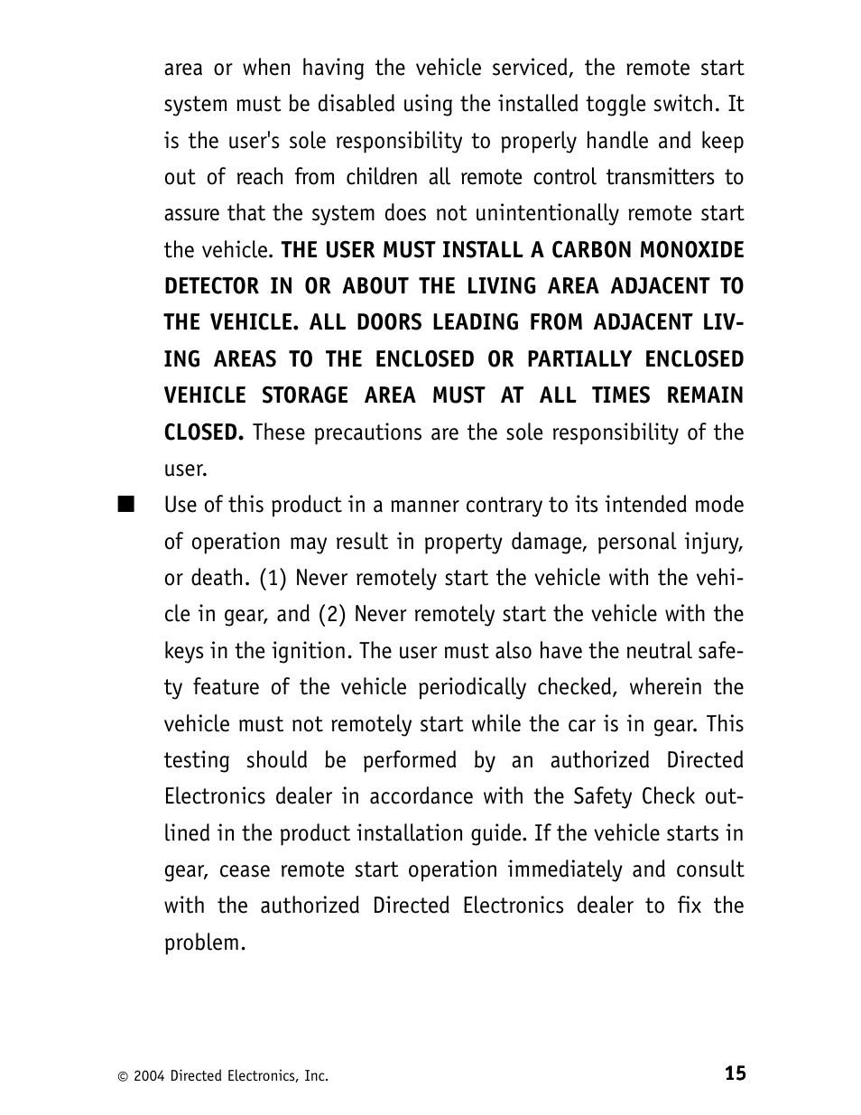 Directed Electronics Security System and Convenience 125xv User Manual | Page 19 / 38