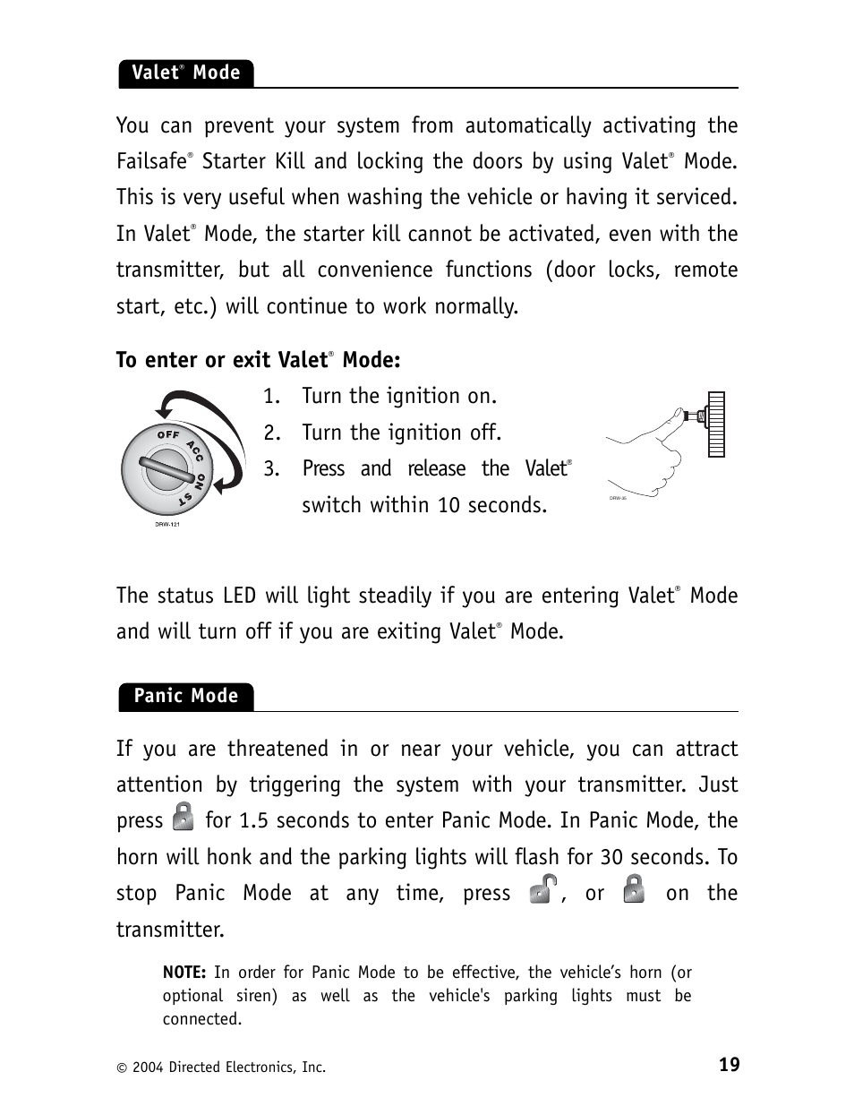 Directed Electronics Security System and Convenience 125xv User Manual | Page 23 / 38