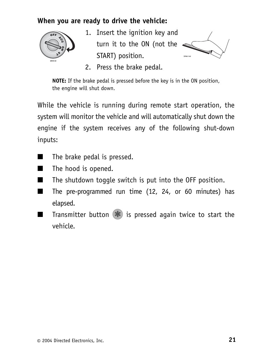 Directed Electronics Security System and Convenience 125xv User Manual | Page 25 / 38