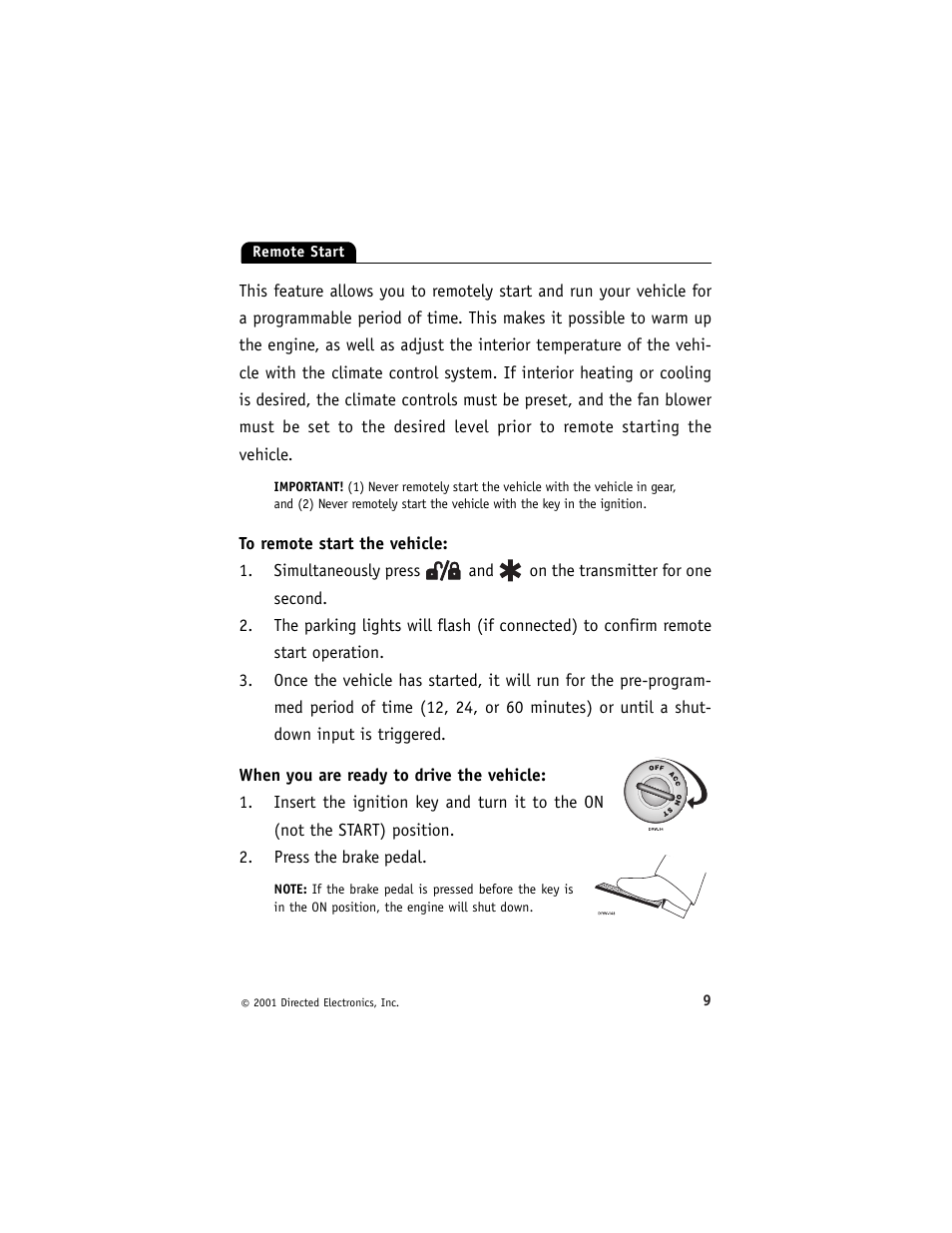 Directed Electronics Avital G3000 7/01 User Manual | Page 12 / 18