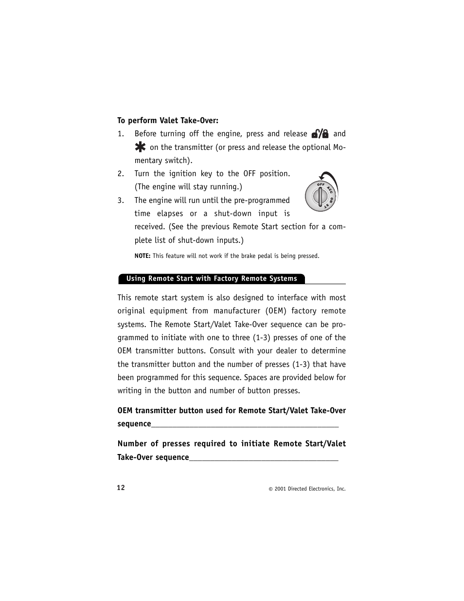 Directed Electronics Avital G3000 7/01 User Manual | Page 15 / 18