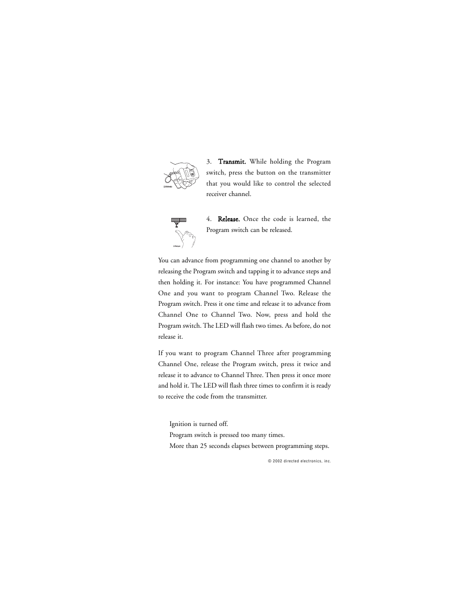 Directed Electronics 335912 359D User Manual | Page 33 / 49