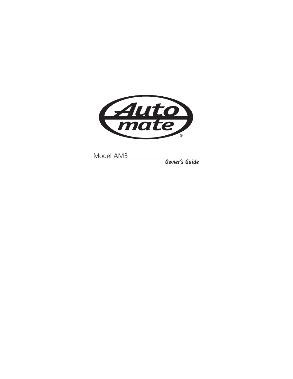 Directed Electronics NONE AM5 User Manual | 25 pages