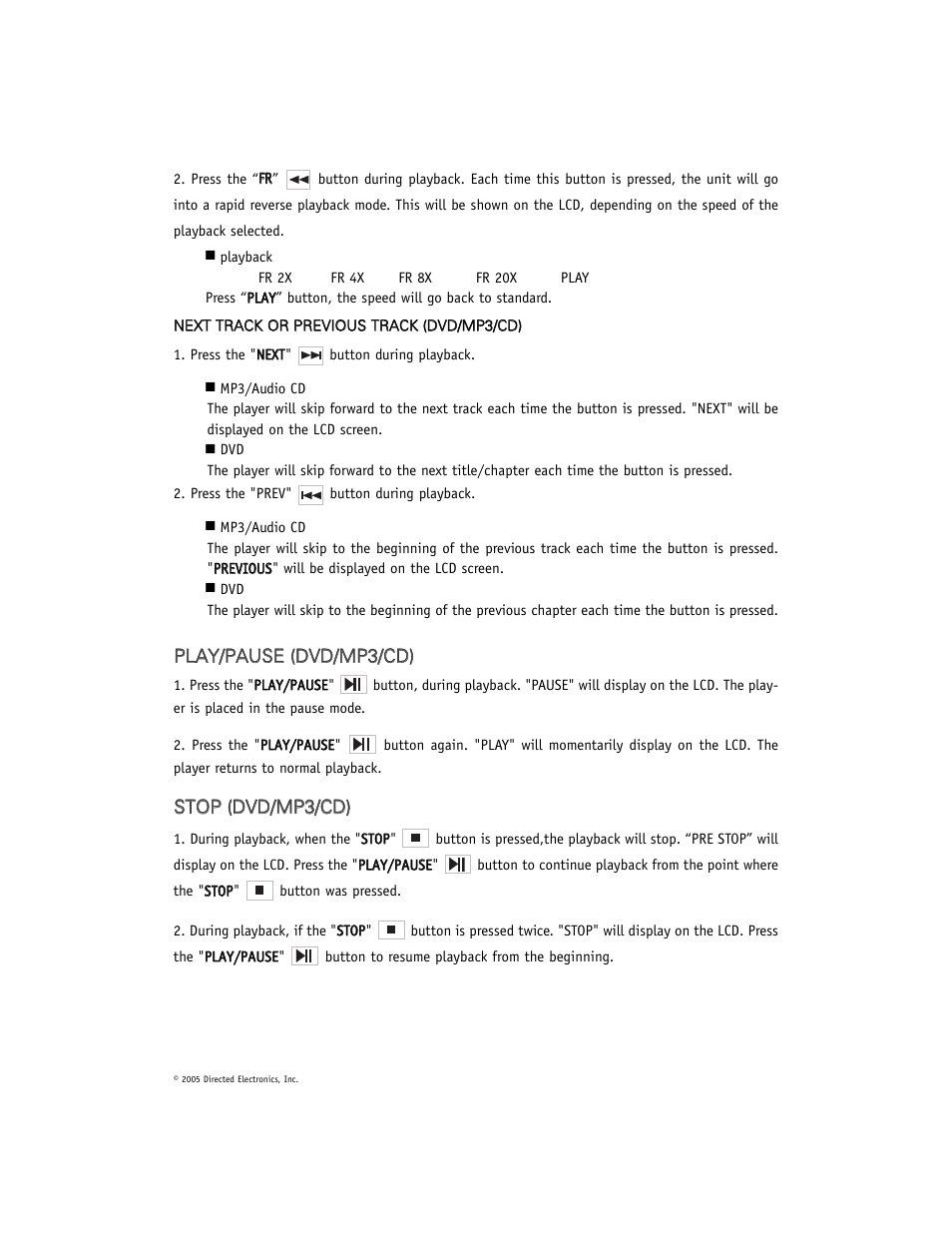 Directed Electronics DV-POD User Manual | Page 19 / 32