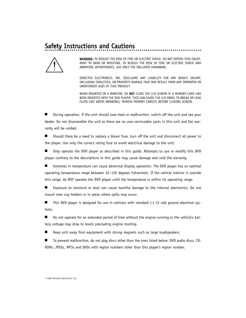 Directed Electronics DV-POD User Manual | Page 5 / 32