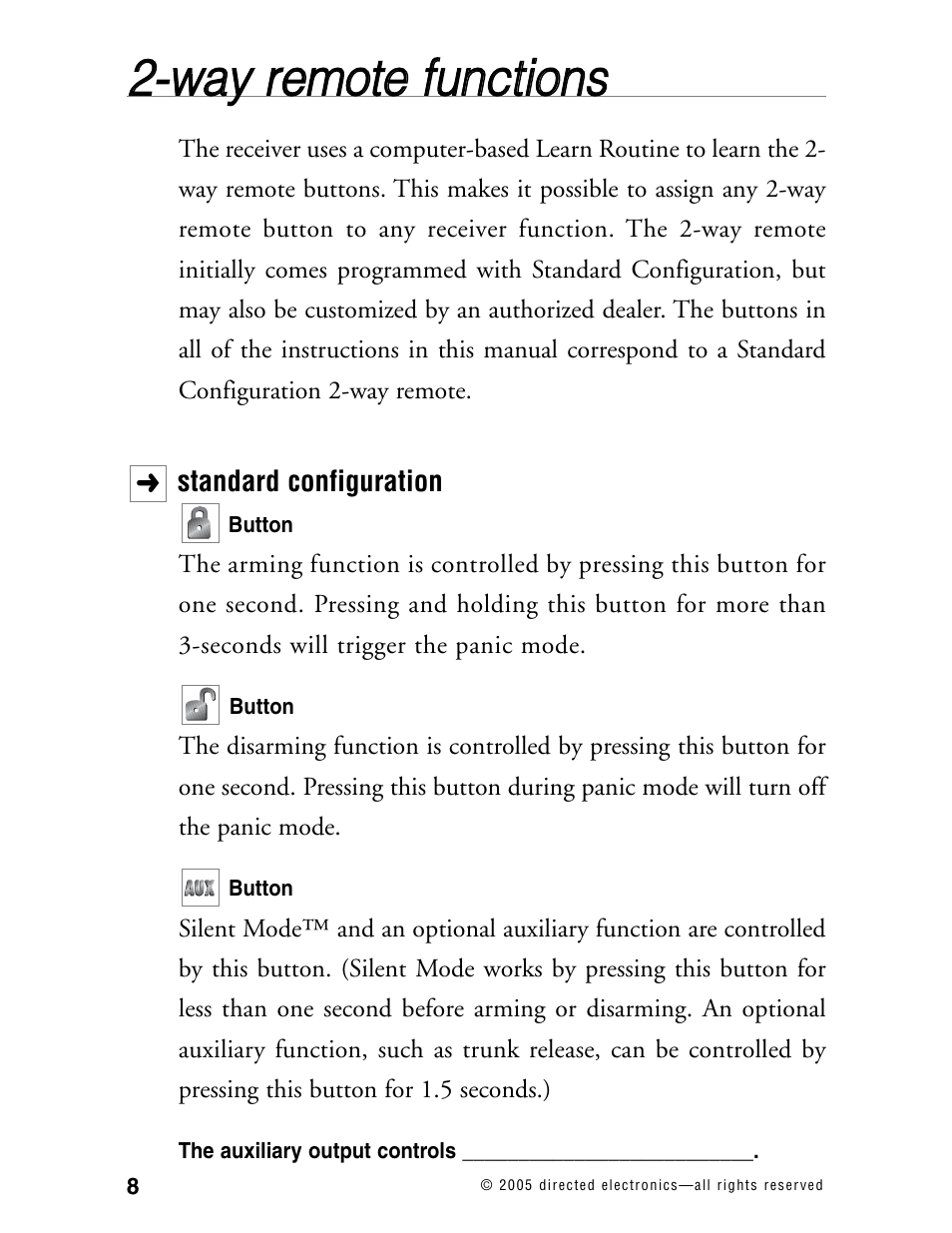 W wa ayy rre em mo otte e ffu un nc cttiio on nss | Directed Electronics 771XV User Manual | Page 11 / 52