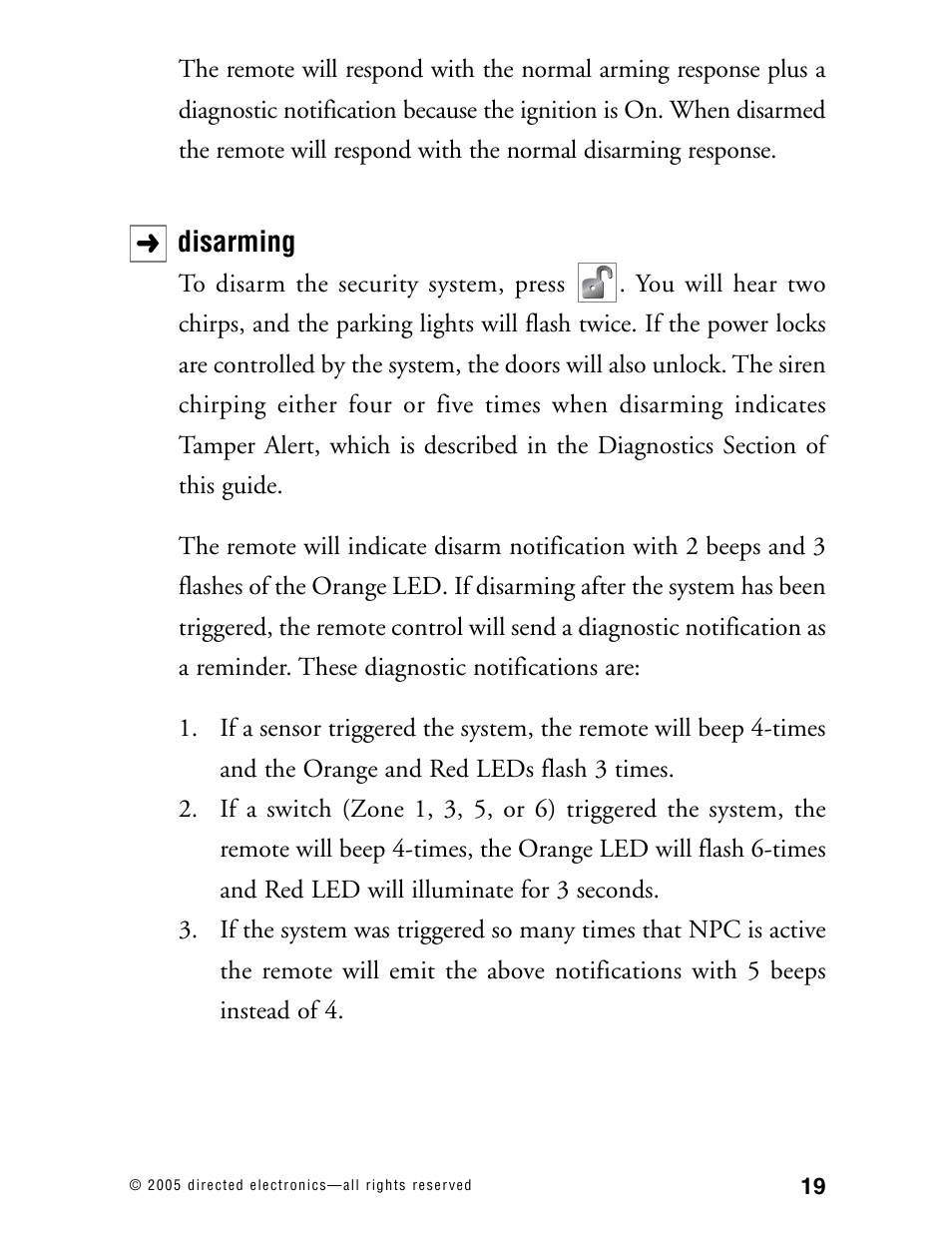 Directed Electronics 771XV User Manual | Page 22 / 52