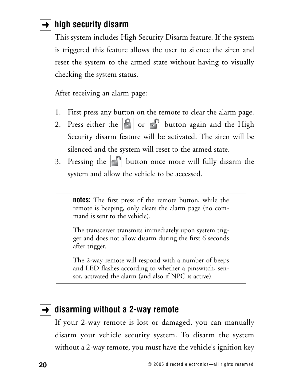 Directed Electronics 771XV User Manual | Page 23 / 52