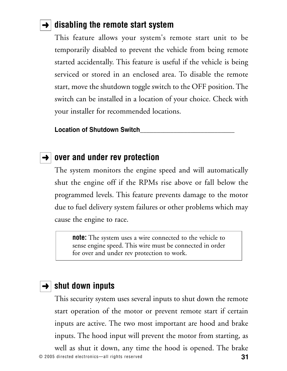 Directed Electronics 771XV User Manual | Page 34 / 52