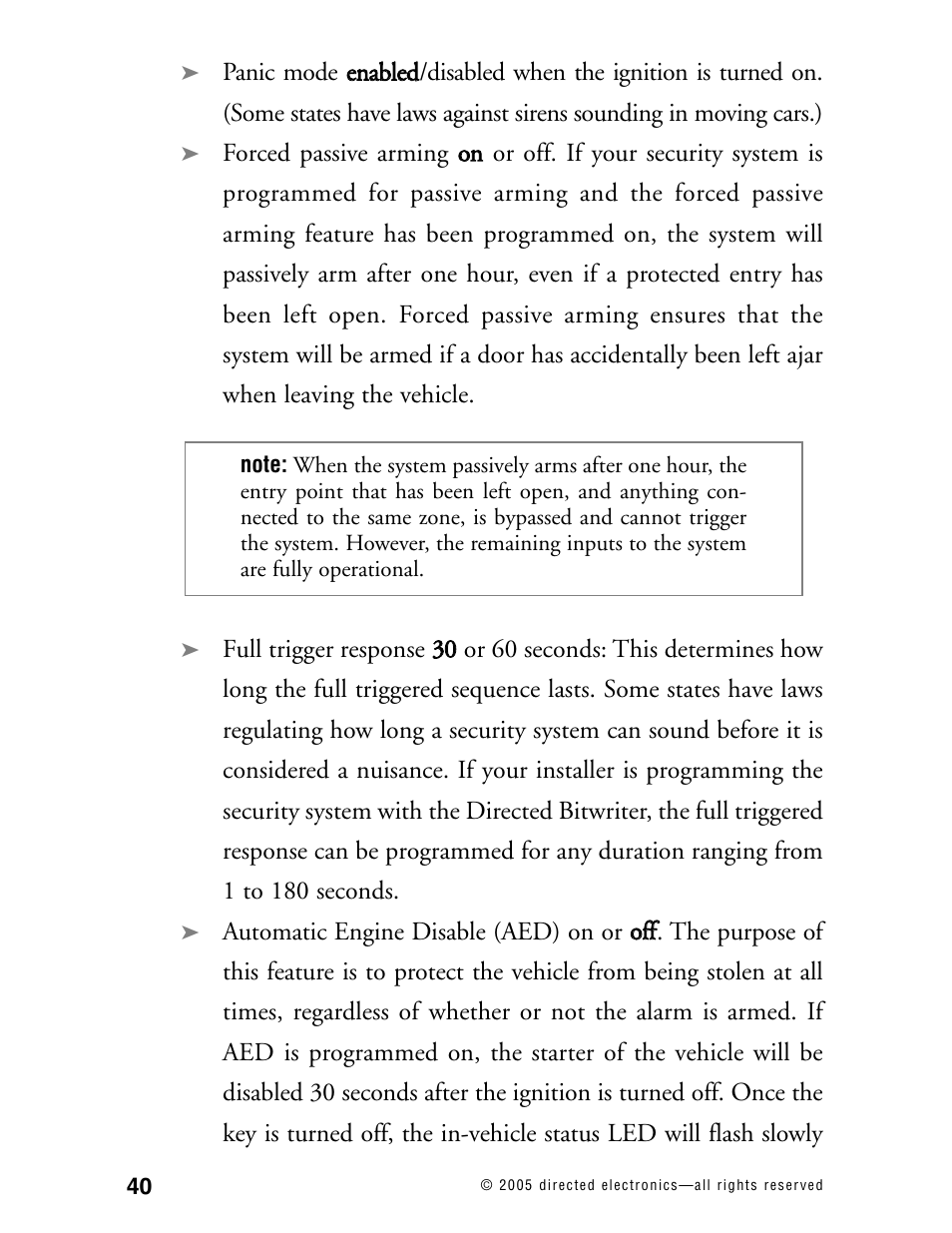 Directed Electronics 771XV User Manual | Page 43 / 52