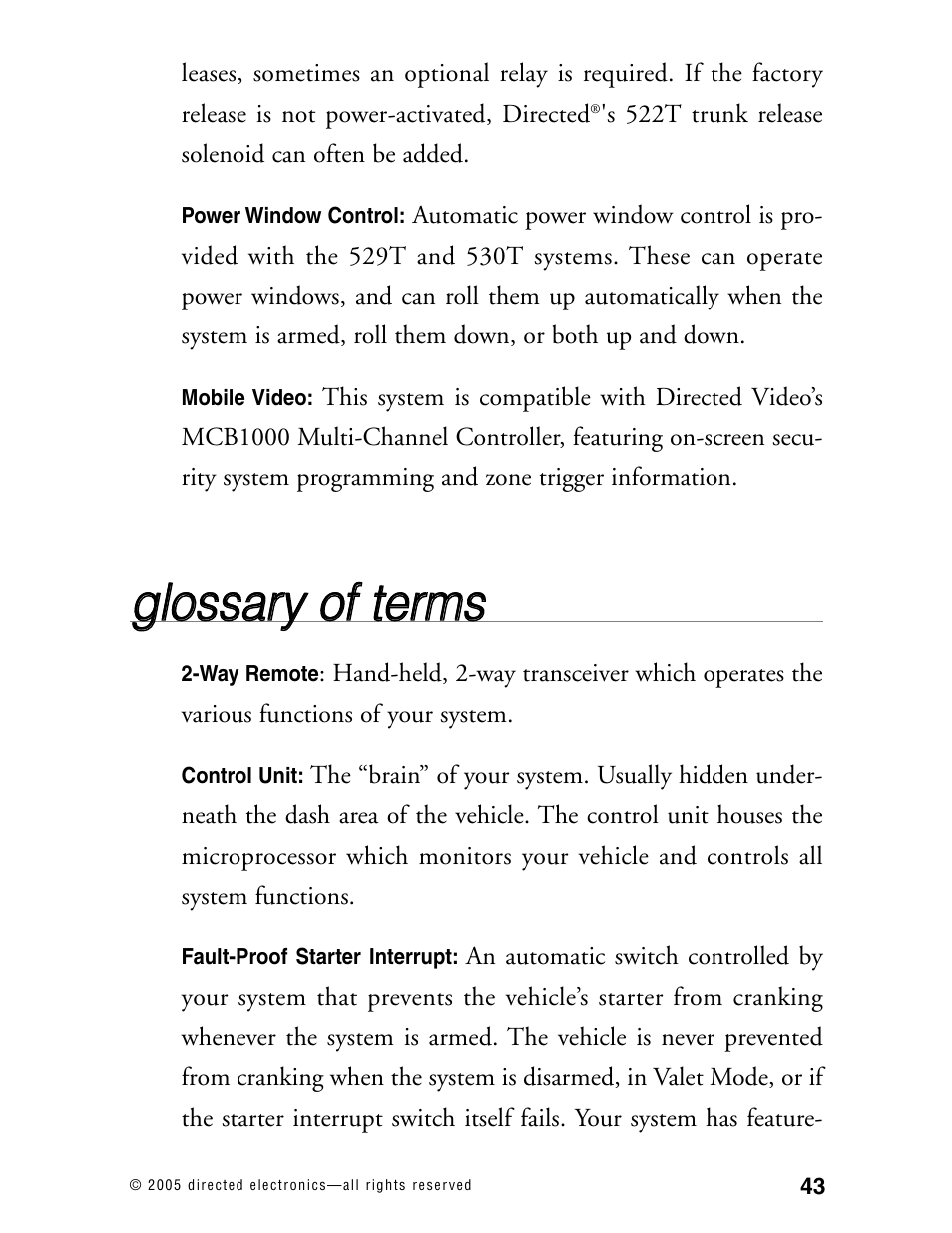 Directed Electronics 771XV User Manual | Page 46 / 52