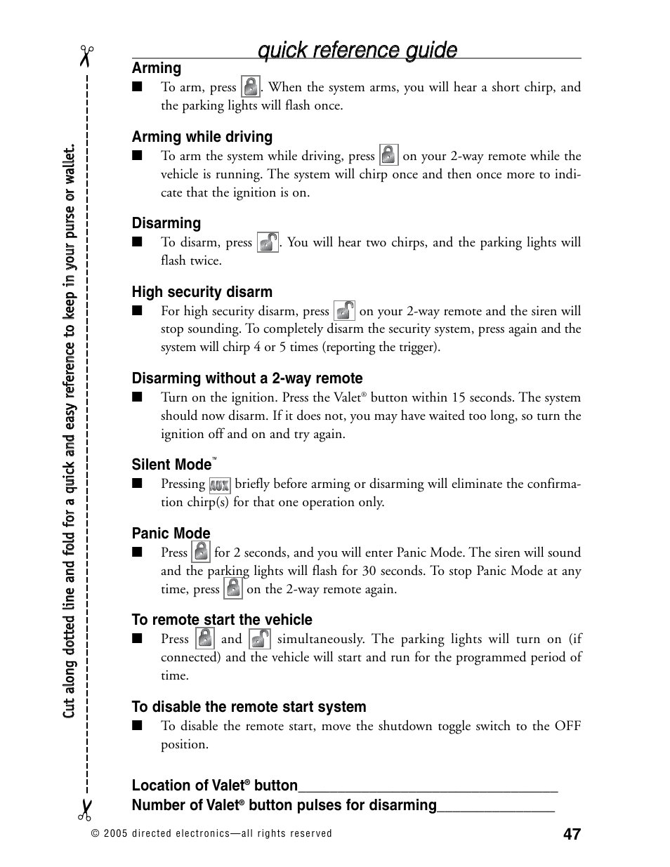 Directed Electronics 771XV User Manual | Page 50 / 52