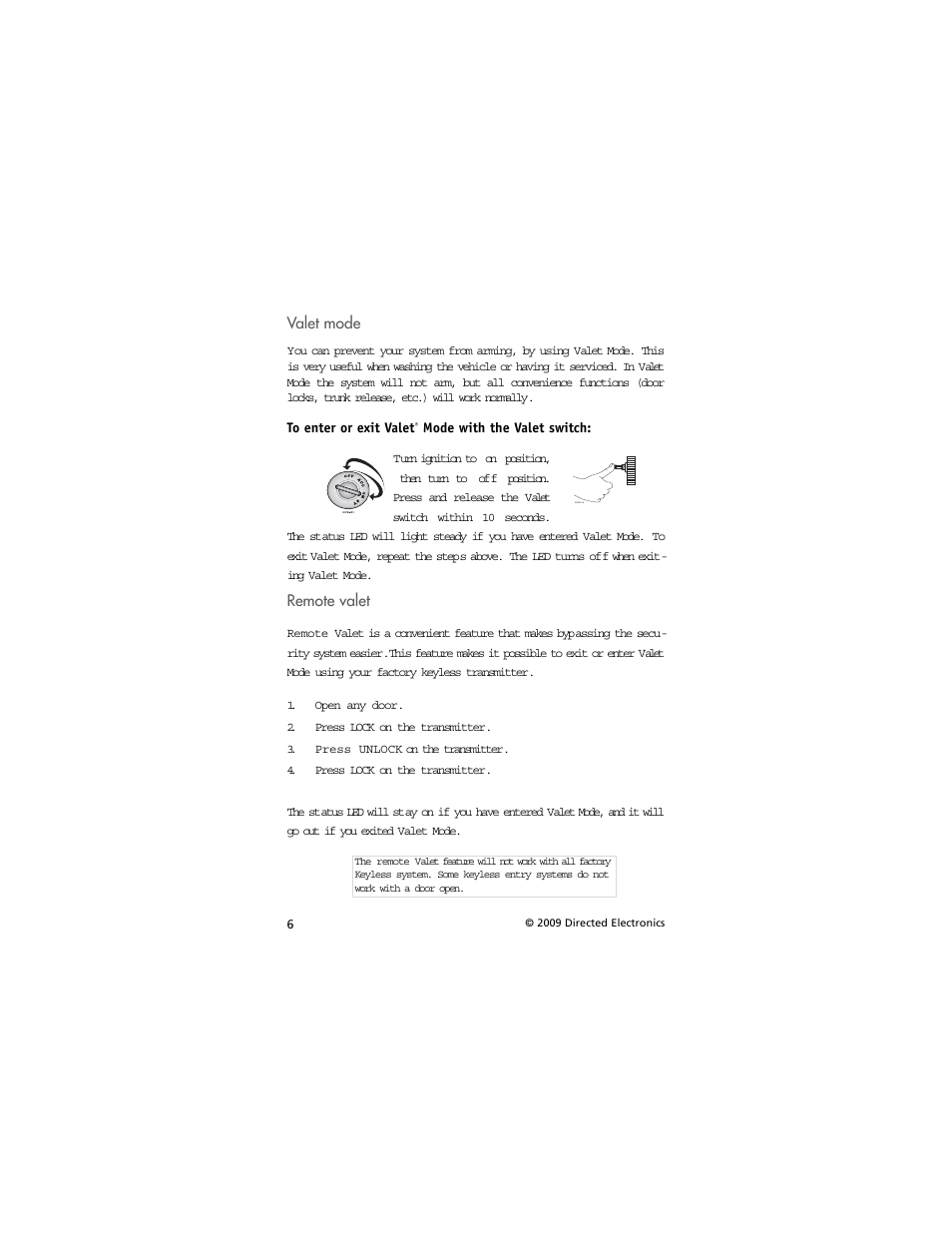 Directed Electronics AVITAL 3001L User Manual | Page 10 / 24