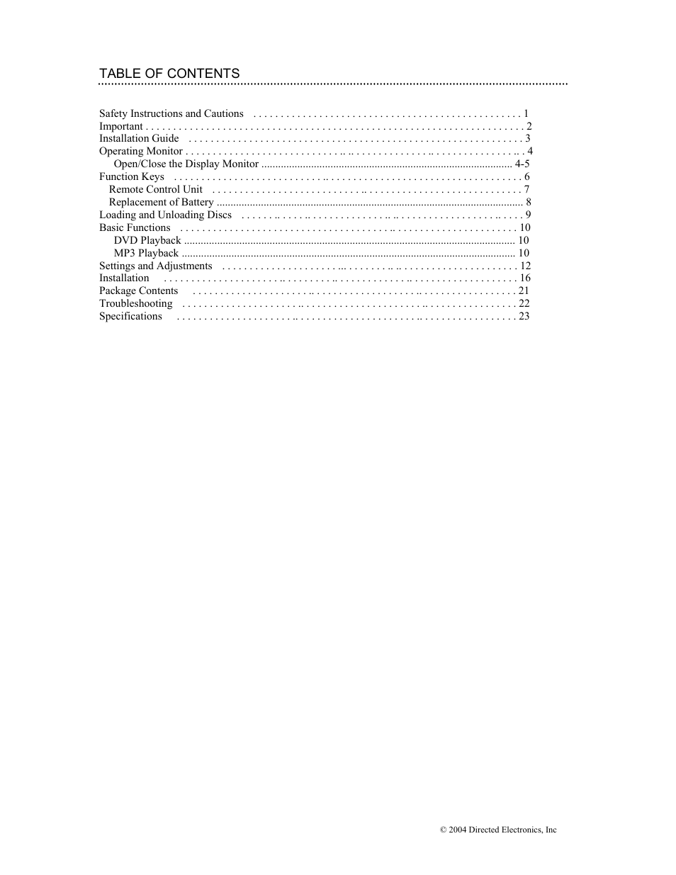 Directed Electronics OHD1502 User Manual | Page 5 / 27