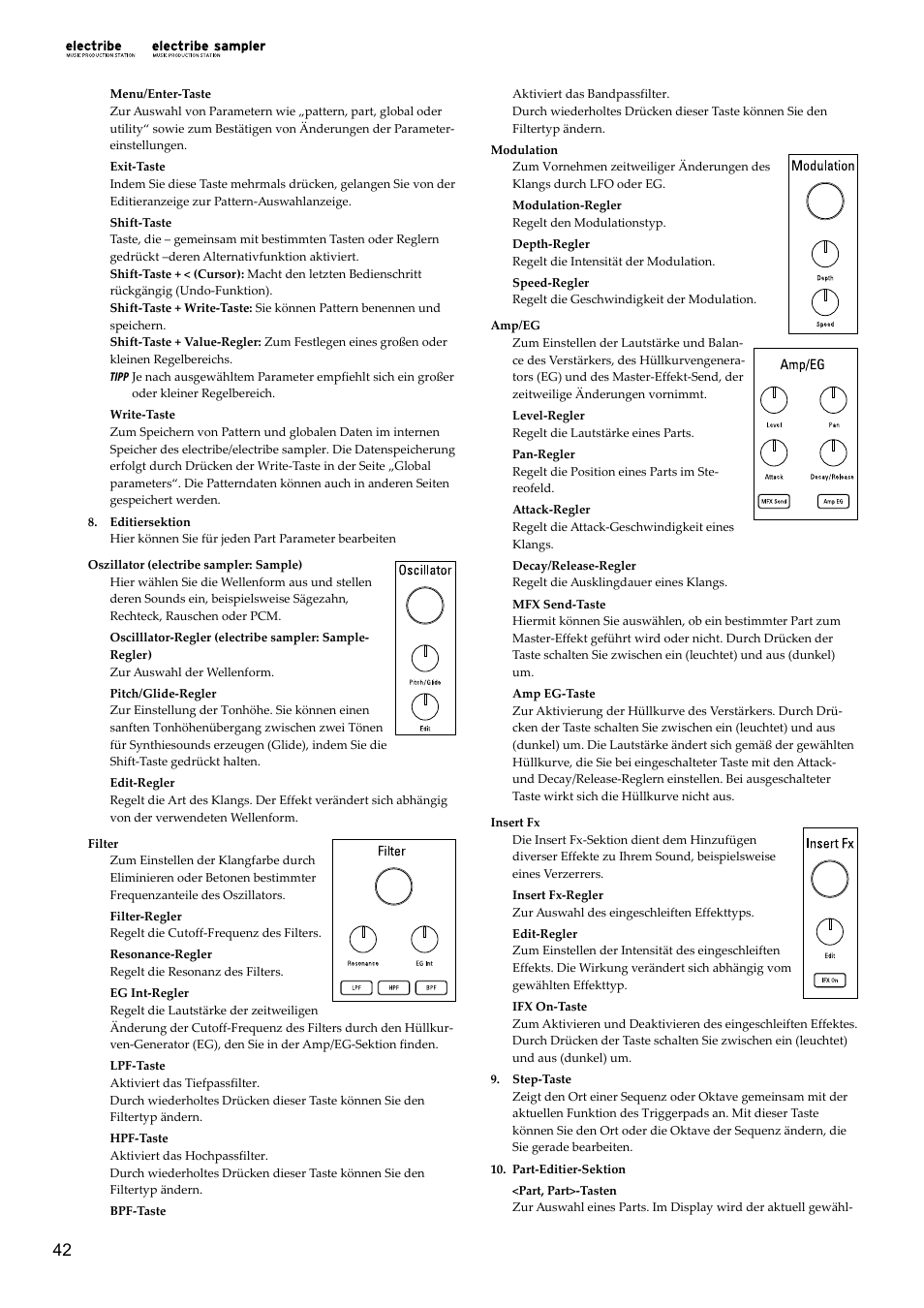 KORG Electribe Sampler Music Production Station with V2.0 Software (Red) User Manual | Page 42 / 112