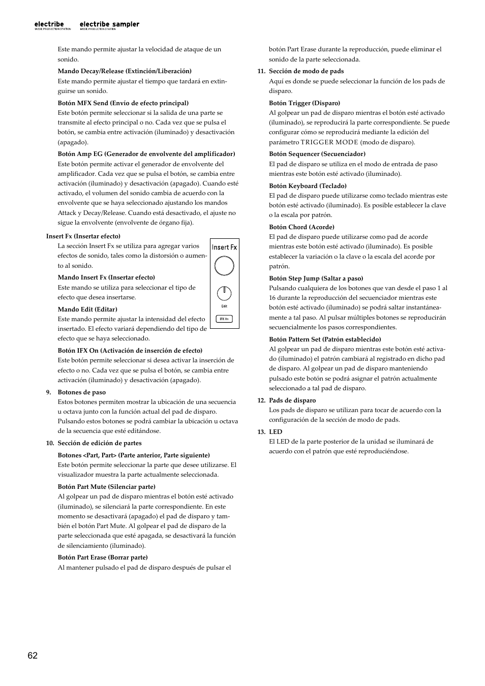 KORG Electribe Sampler Music Production Station with V2.0 Software (Red) User Manual | Page 62 / 112