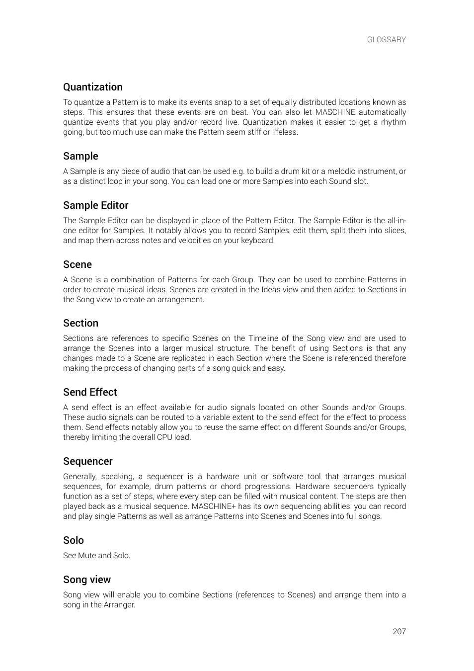 Native Instruments MASCHINE+ Standalone Production and Performance Instrument User Manual | Page 214 / 215