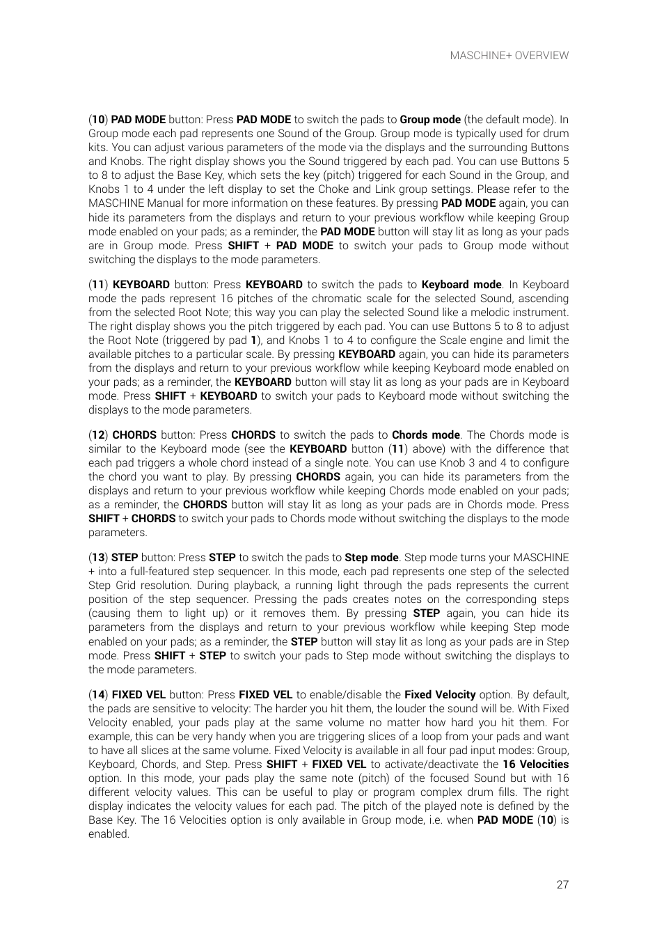 Native Instruments MASCHINE+ Standalone Production and Performance Instrument User Manual | Page 34 / 215