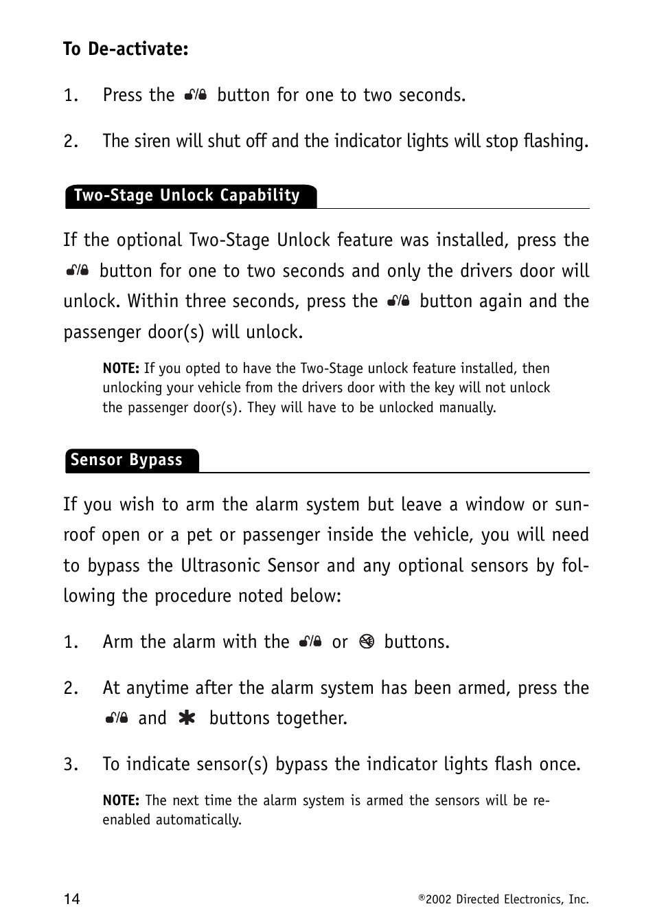 Directed Electronics MAXX3 User Manual | Page 14 / 34