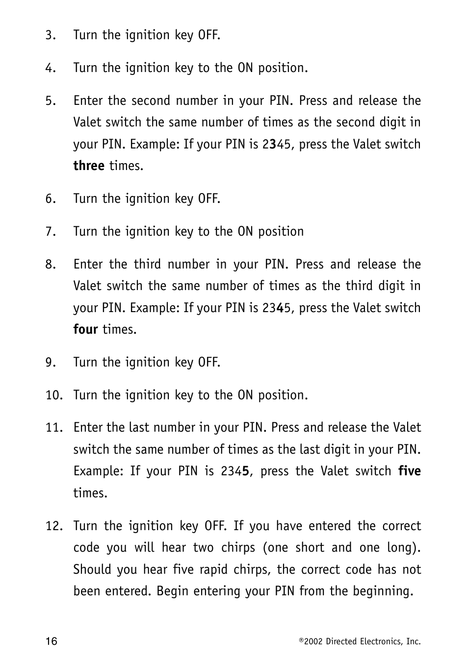 Directed Electronics MAXX3 User Manual | Page 16 / 34