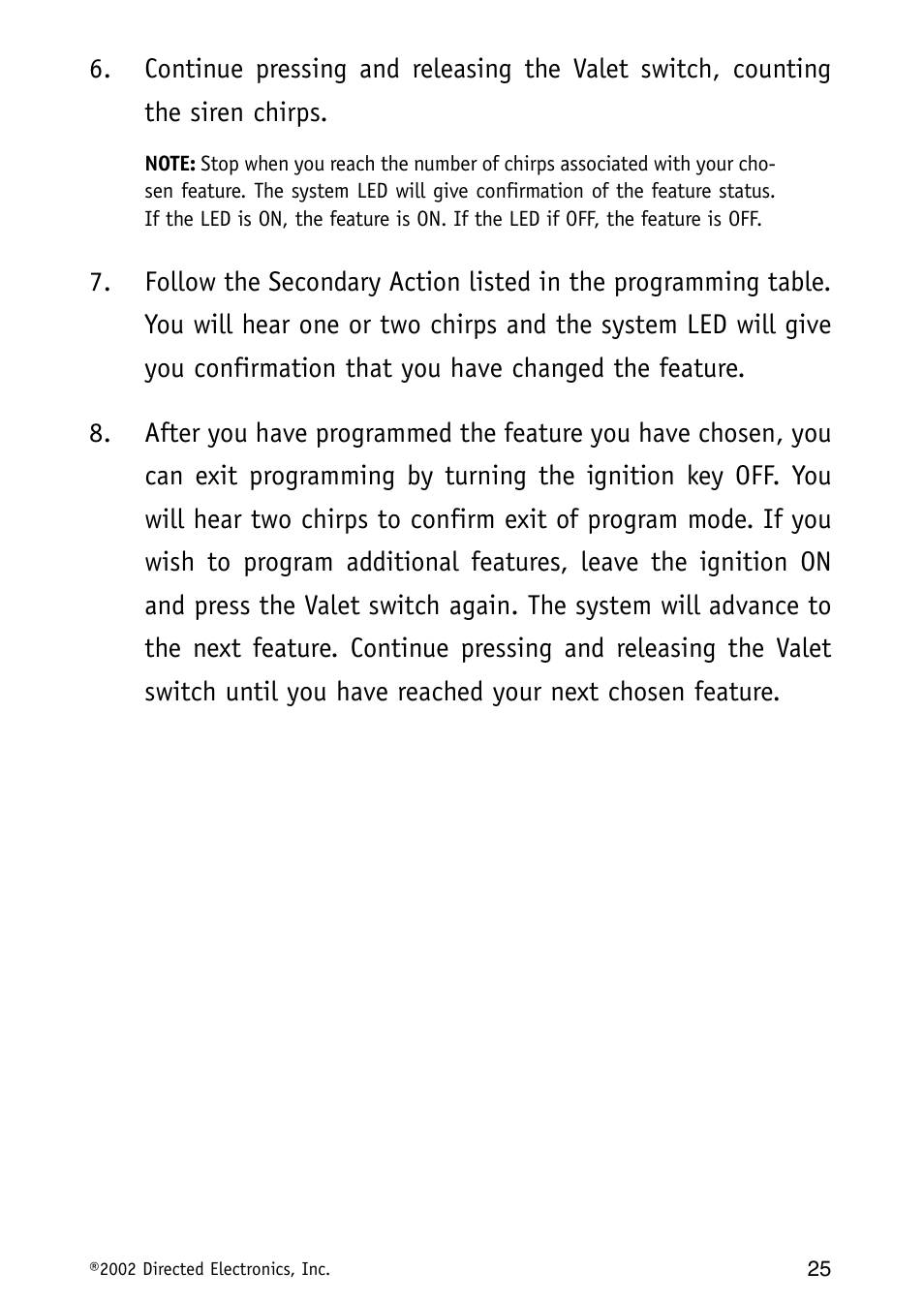 Directed Electronics MAXX3 User Manual | Page 25 / 34