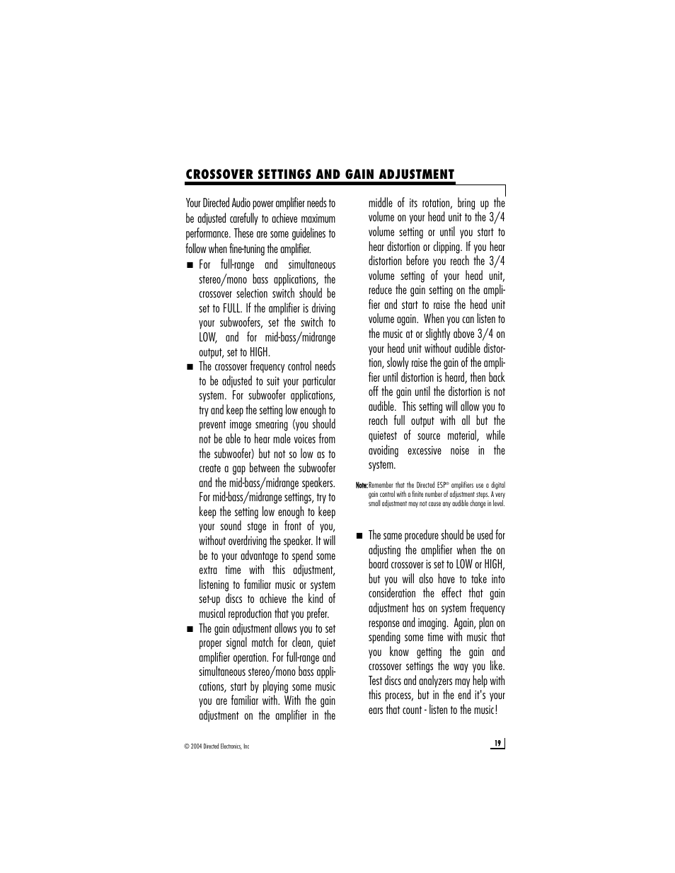 Directed Electronics A1004 User Manual | Page 19 / 23