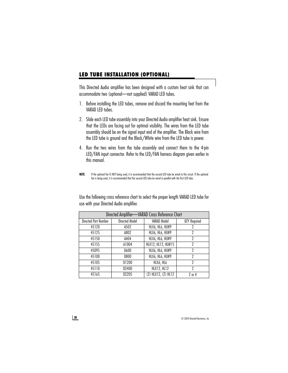 Directed Electronics A1004 User Manual | Page 20 / 23