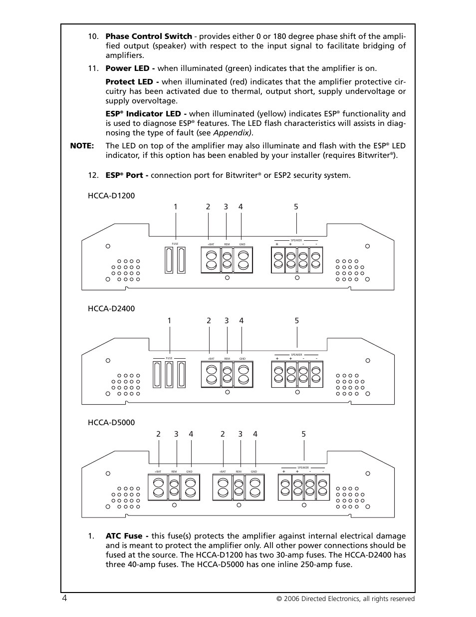 Directed Electronics HCCA-D1200 User Manual | Page 5 / 24