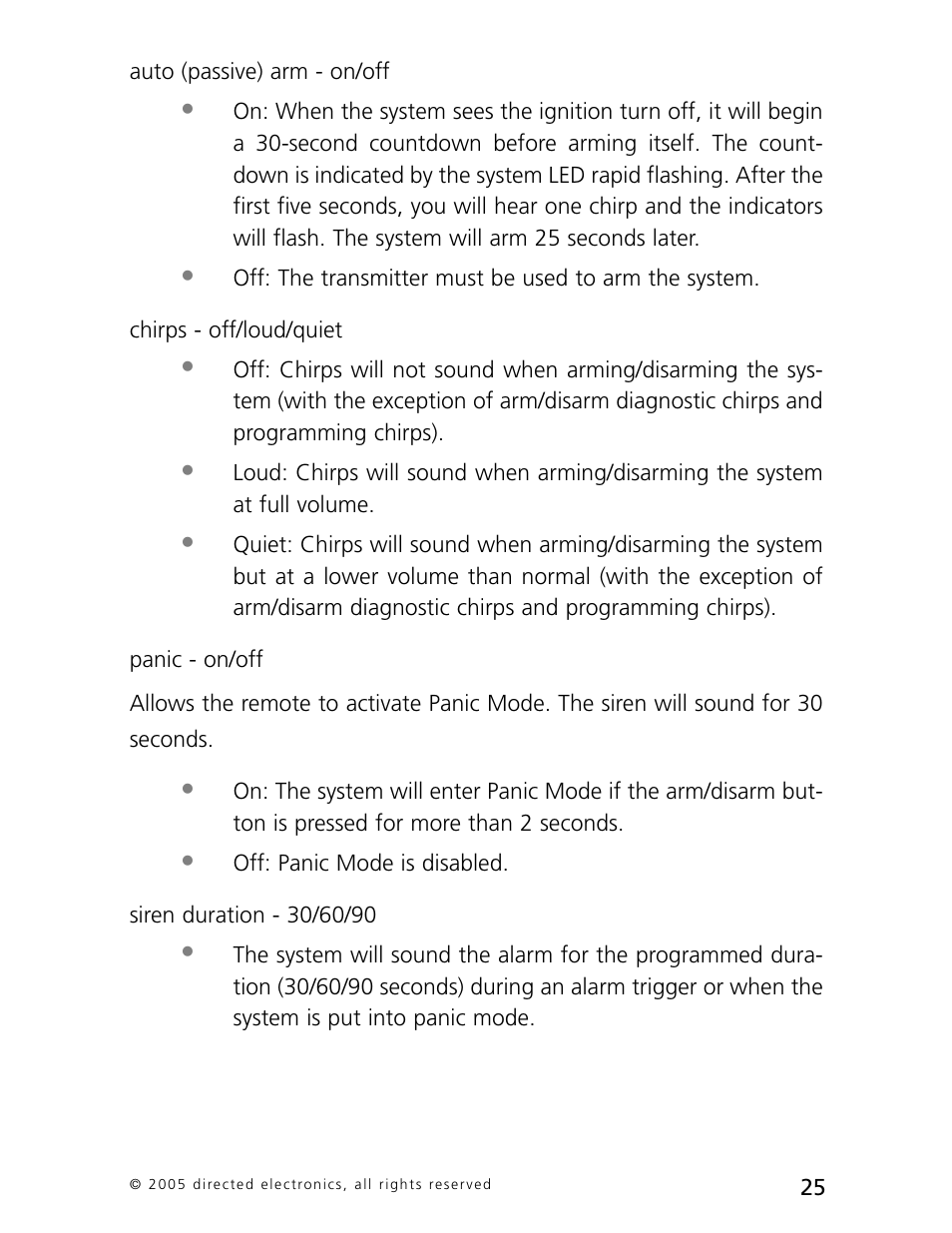 Directed Electronics 3000 User Manual | Page 28 / 38