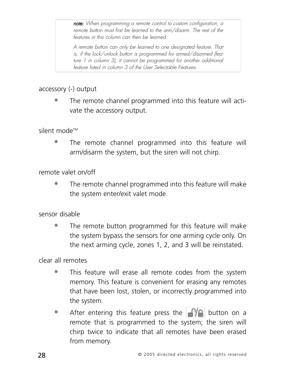 Directed Electronics 3000 User Manual | Page 31 / 38