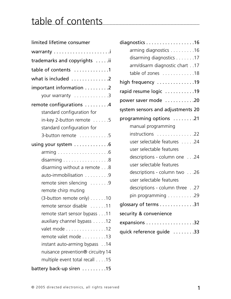 Directed Electronics 3000 User Manual | Page 4 / 38