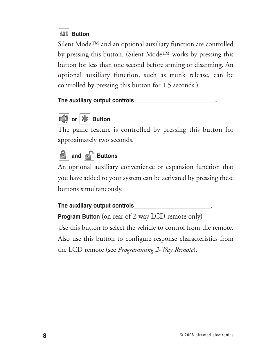 On rear of 2-way lcd remote only) | Directed Electronics Matrix1X User Manual | Page 13 / 51