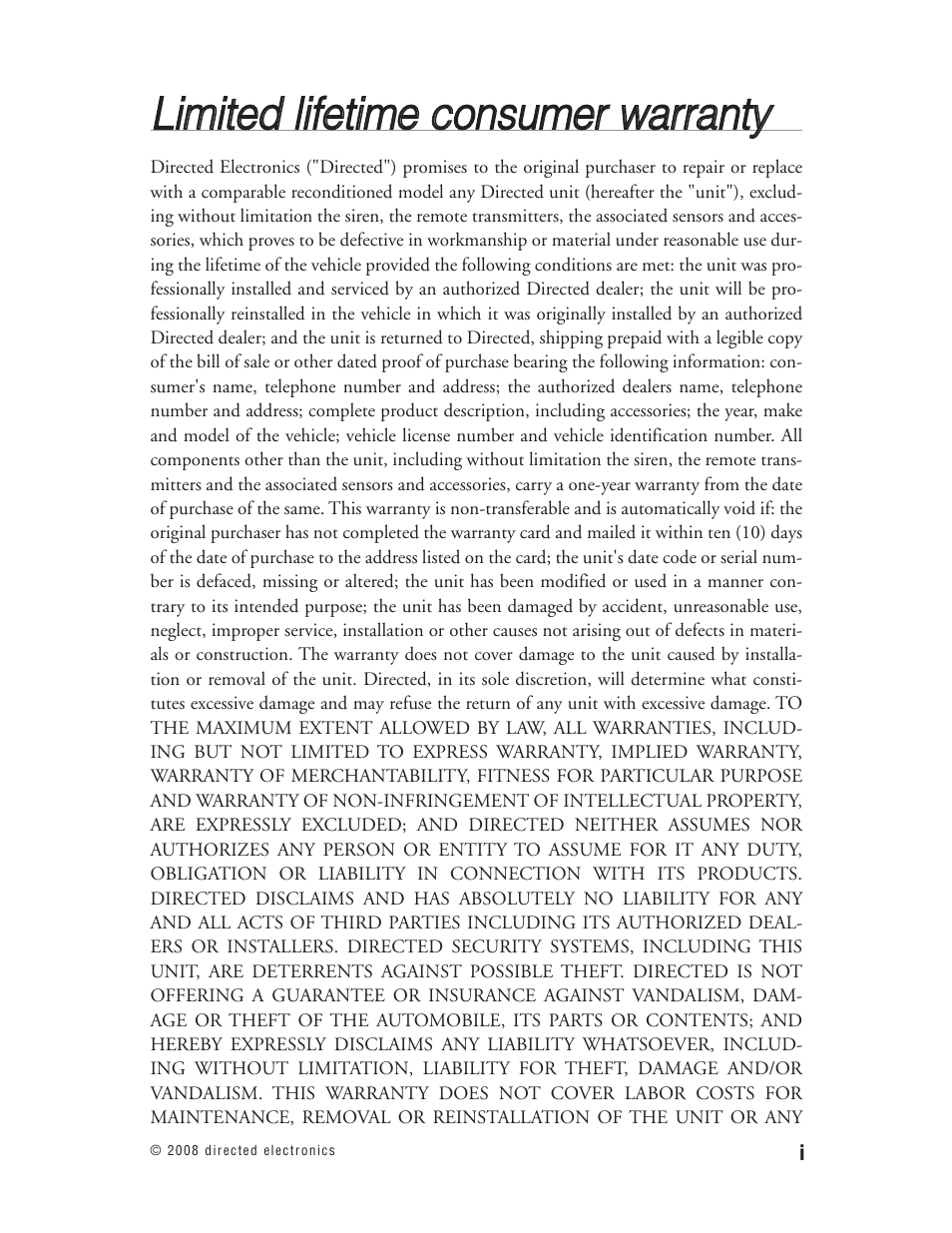 Directed Electronics Matrix1X User Manual | Page 2 / 51