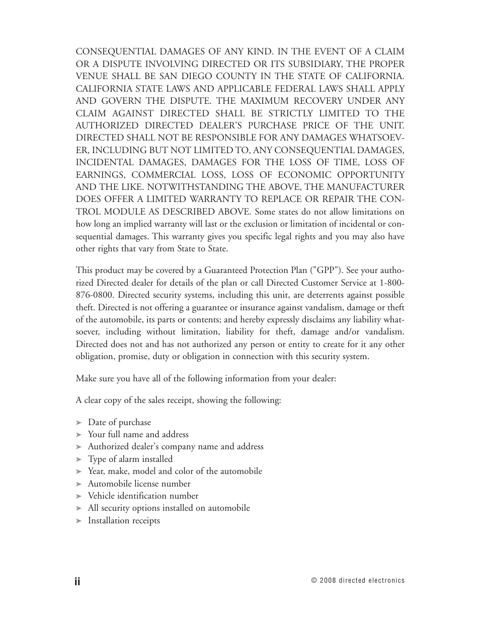 Directed Electronics Matrix1X User Manual | Page 3 / 51