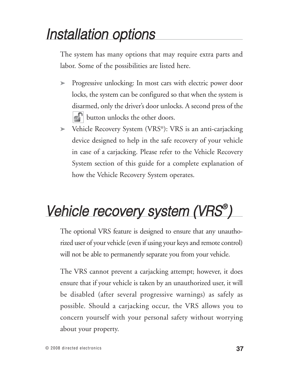 Directed Electronics Matrix1X User Manual | Page 42 / 51