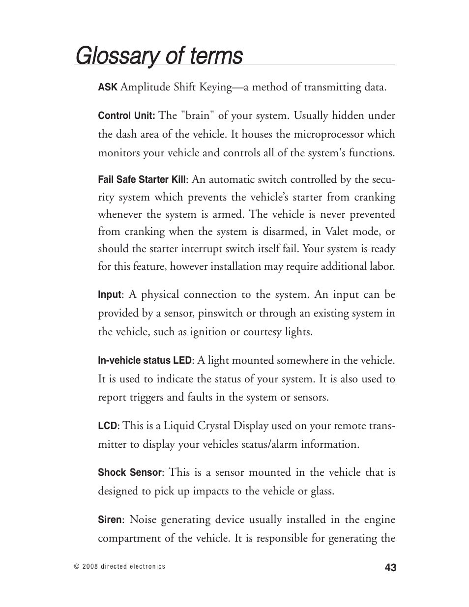 Directed Electronics Matrix1X User Manual | Page 48 / 51