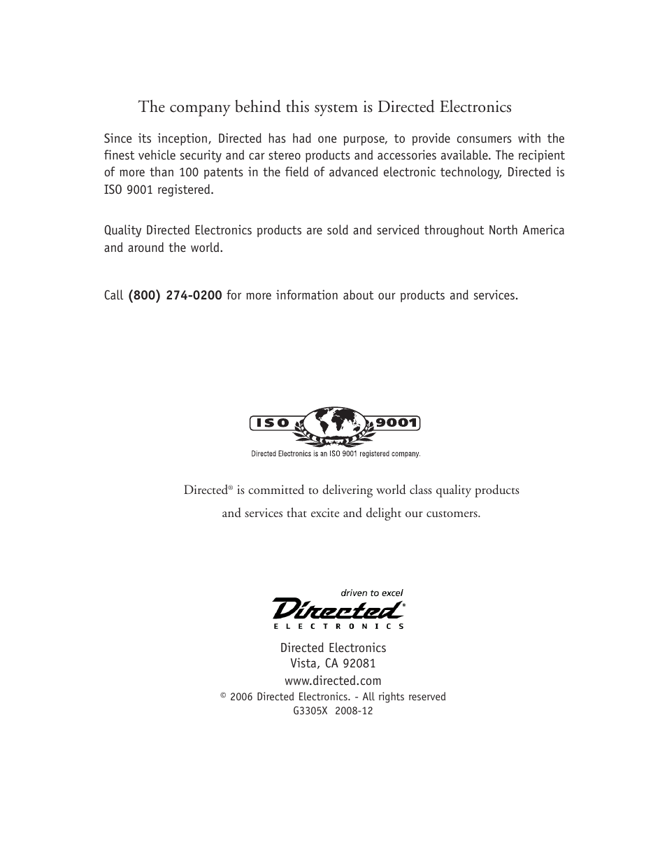 Directed Electronics Matrix1X User Manual | Page 51 / 51
