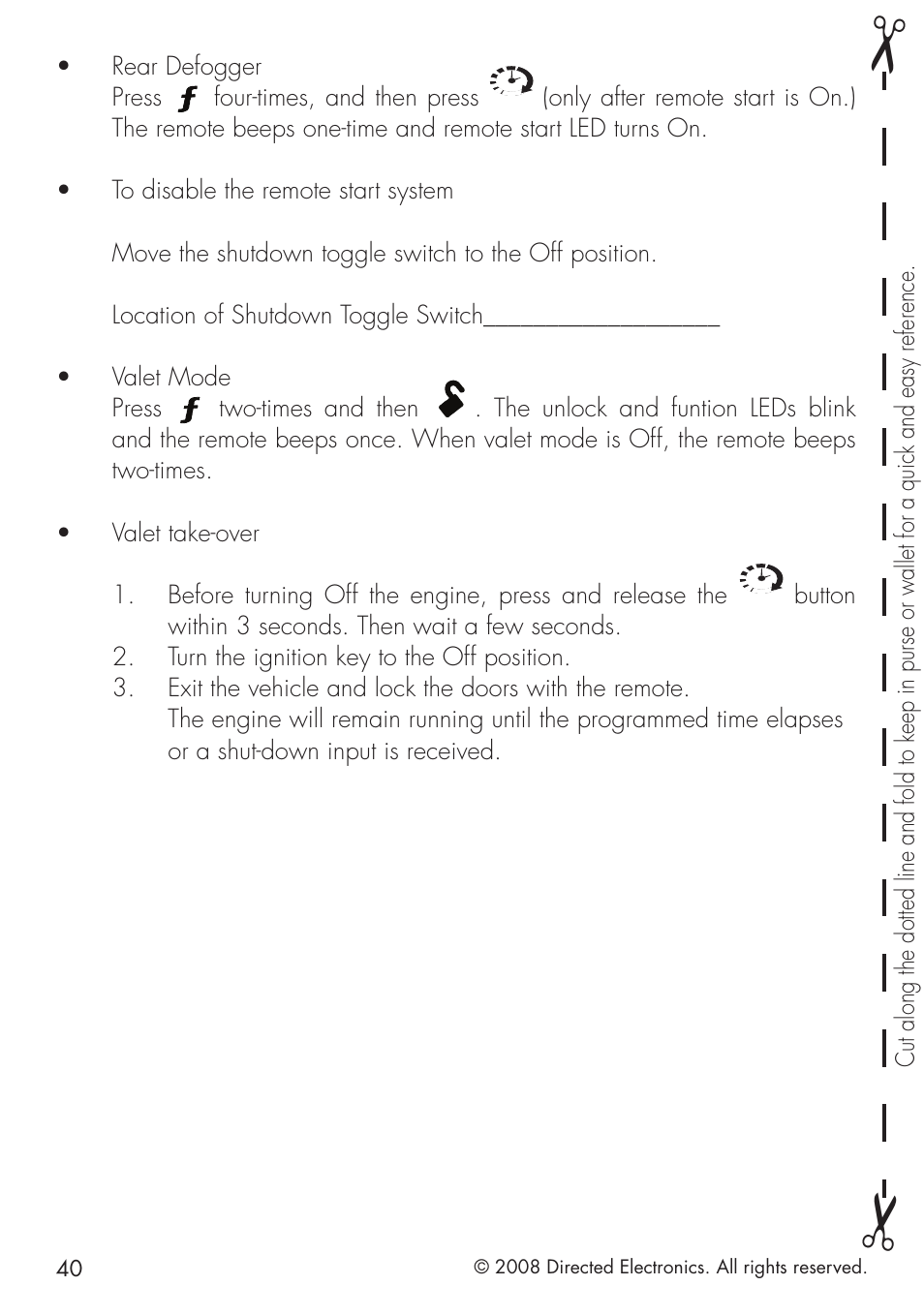 Directed Electronics 1.3X User Manual | Page 40 / 44