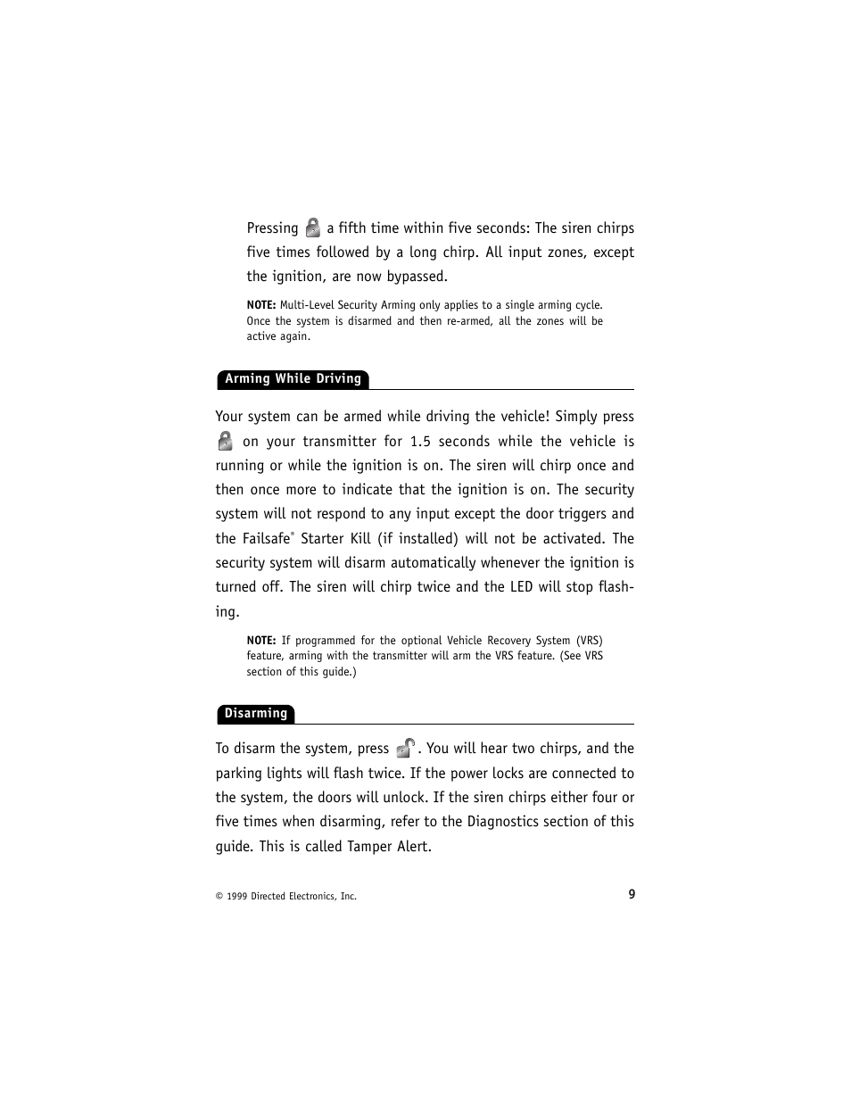 Directed Electronics 6000 User Manual | Page 13 / 40