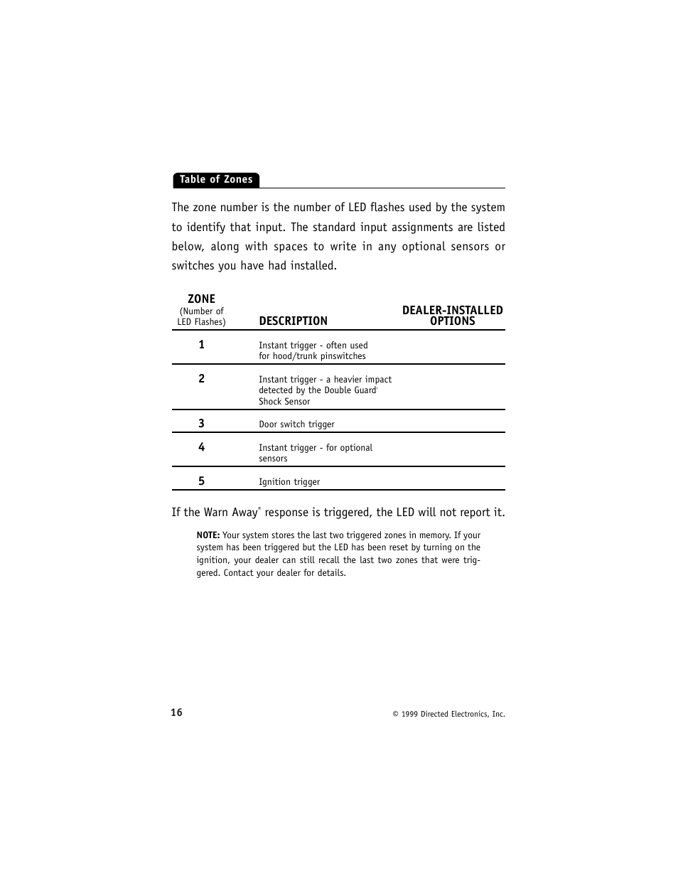 Directed Electronics 6000 User Manual | Page 20 / 40