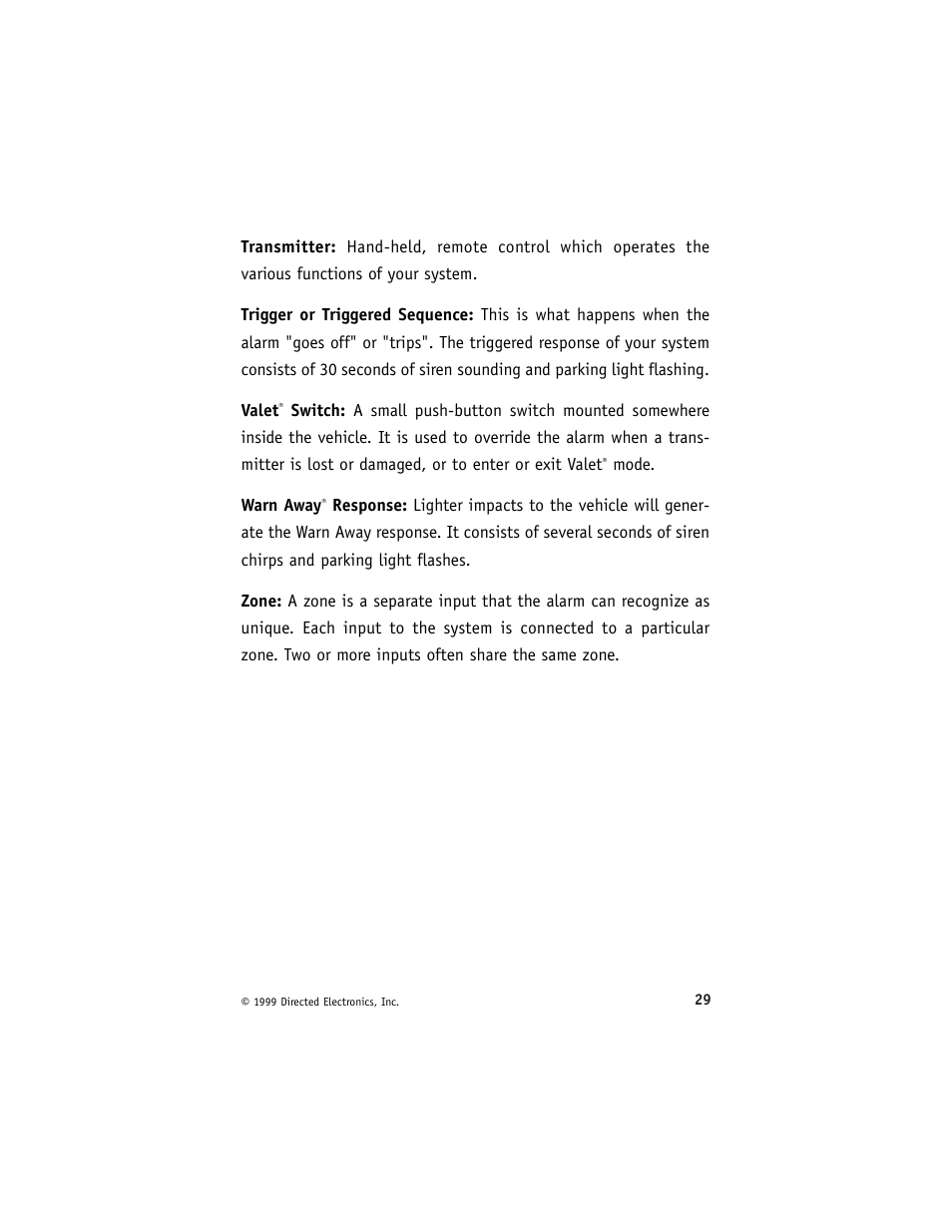 Directed Electronics 6000 User Manual | Page 33 / 40