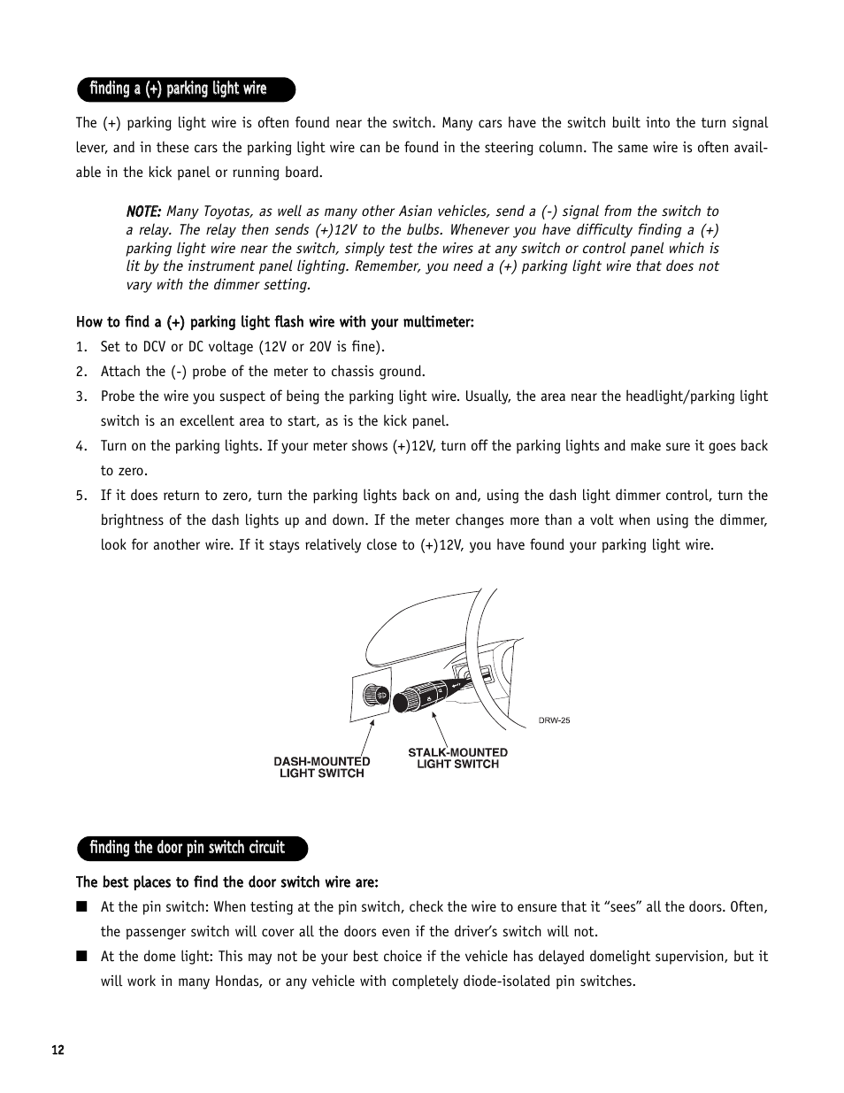 Directed Electronics SR6000 User Manual | Page 12 / 57