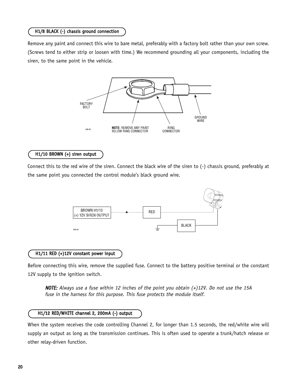Directed Electronics SR6000 User Manual | Page 20 / 57