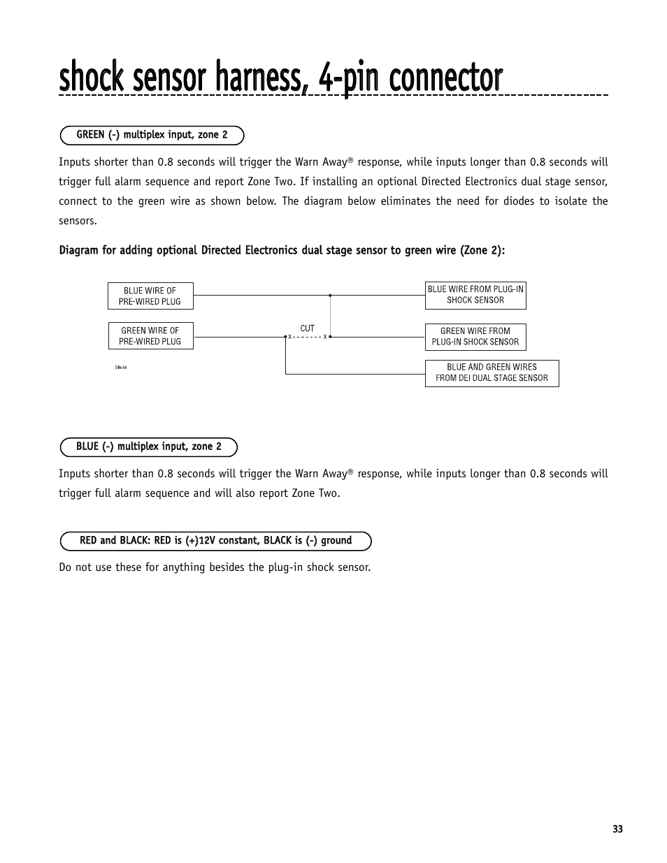 Directed Electronics SR6000 User Manual | Page 33 / 57